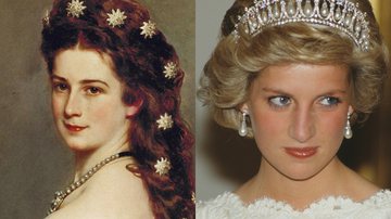 A imperatriz Sissi (à esqu.) e a princesa Diana (à dir.) - Getty Imagens