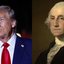 Fotos de Trump e Washington