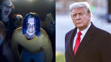 Imagem de American Horror Story: Cult (à esqu.) e Donald Trump (à dir.) - Divulgação e Getty Images