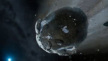 Imagem meramente ilustrativa de asteroide - Wikimedia Commons