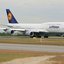 Imagem ilustrativa de Boeing 747-800 da Lufthansa, de mesmo modelo da aeronave que colidiu