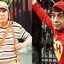 Roberto Gómez Bolaños como os personagens Chaves e Chapolin