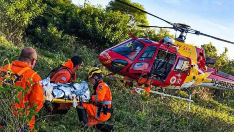 Idoso foi resgatado após 7 dias desaparecido - Divulgação