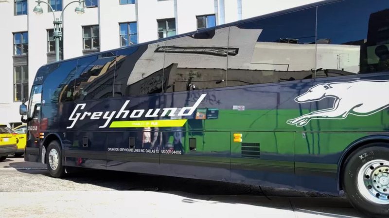 Ônibus utilizado pela russa - Divulgação/Greyhound