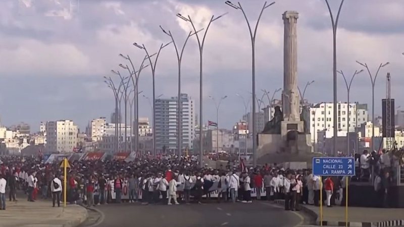 Manifestação em Cuba - Divulgação/vídeo/Youtube/Kotter TV