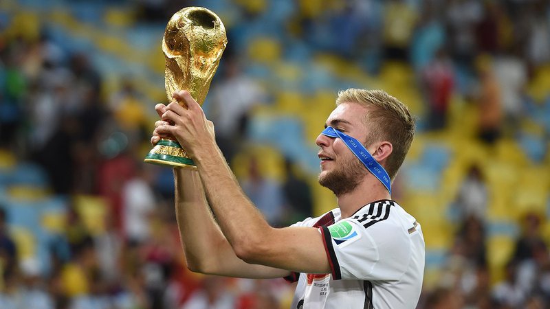 Christoph Kramer celebrando a conquista da Copa do Mundo de 2014 - Getty Imagens