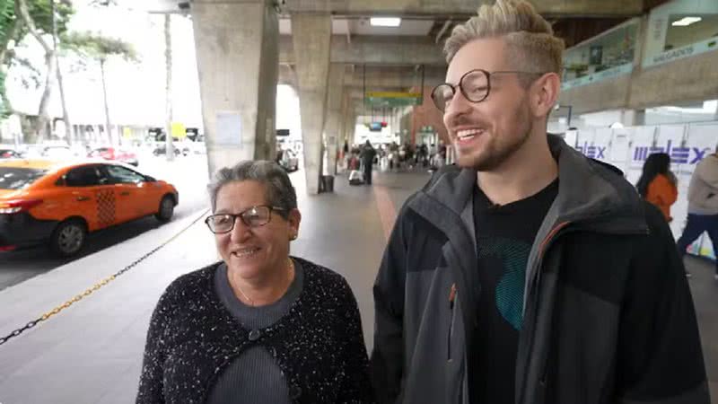 João Dias reencontrou sua mãe biológica - Reprodução/TV Globo