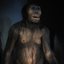 Reprodução ilustrativa da Australopithecus afarensis Lucy