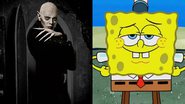 Imagem do remake de Nosferatu (à esqu.) e o personagem Bob Esponja (à dir.) - Divulgação