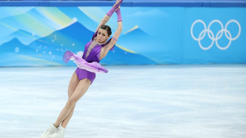 Kamila Valieva da Rússia, em 2022 - Getty Images