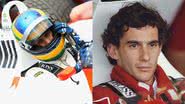 Bruno Senna (à esqu.) e Ayrton (à dir.) - Getty Images