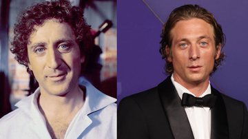 Os atores Gene Wilder (à esq.) e Jeremy Allen White (à dir.) são considerados sósias por muitas pessoas - Getty Images