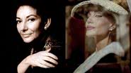 Maria Callas e Angelina Jolie na cinebiografia da cantora - Domínio público/CBS Television e Divulgação/Diamond Films