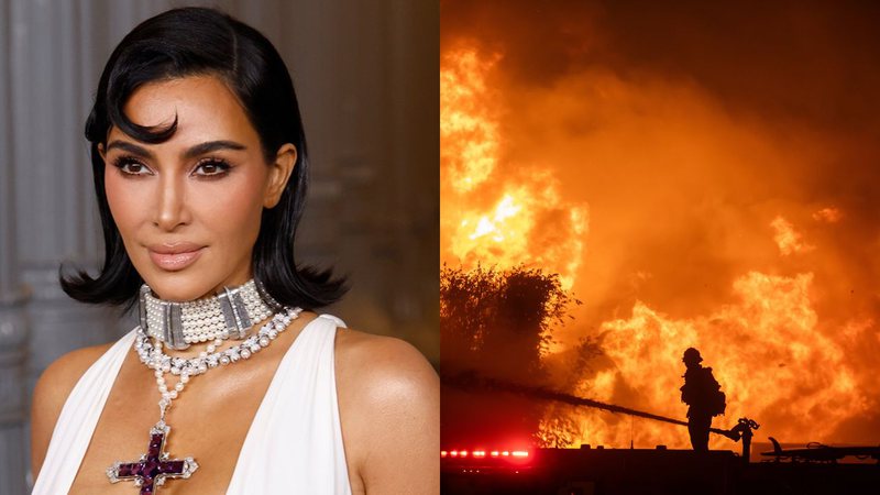 Kim Kardashian e os incêndios na Califórnia - Getty Images