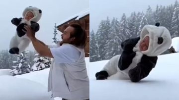 Influenciador foi preso após jogar bebê na neve - Divulgação