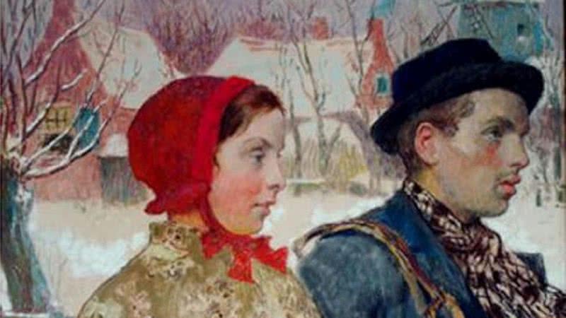 Winter, da artista americana Gari Melchers - Reprodução