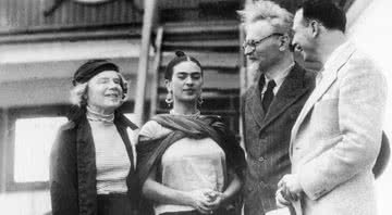 Natália Sedova, Frida Kahlo, Trótski e Diego Rivera, respectivamente - Getty Images