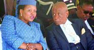 Primeiro-ministro, Thomas Thabane e atual mulher, Maesaiah - Divulgação