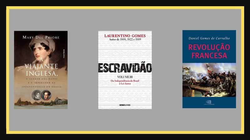 Capas dos livros de História perfeitos para os amantes do gênero. Todos disponíveis na Amazon - Créditos: Reprodução / Amazon