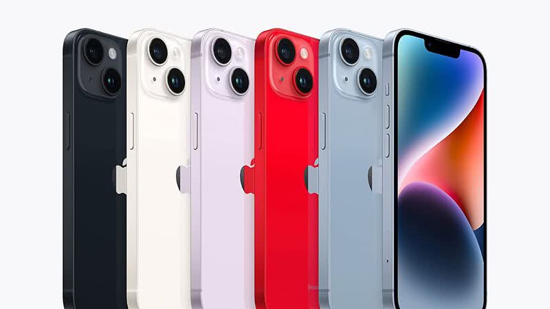 Foto dos modelos de iPhones disponíveis na Amazon - Crédito: Reprodução/Amazon