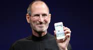 Steve Jobs apresenta o iPhone 4 no 2010 Worldwide Developers Conference - Matthew Yohe/ CC BY-SA 3.0, via Wikimedia Commons