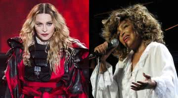 Madonna e Tina Turner, respectivamente - Creative Commons