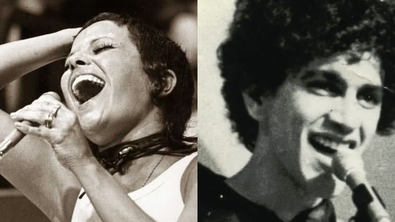 Respectivamente, Elis Regina e Caetano Veloso - via Wikimedia Commons