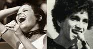 Respectivamente, Elis Regina e Caetano Veloso - via Wikimedia Commons