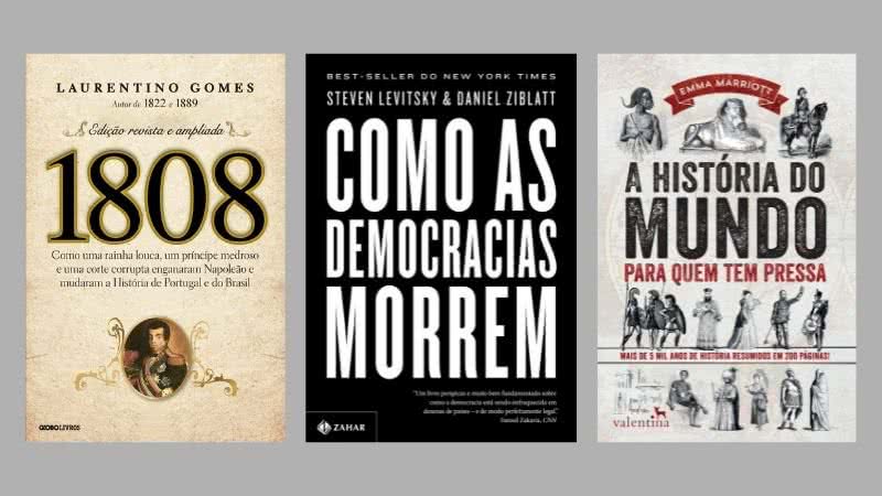 Capa das obras disponíveis no site da Amazon - Divulgação/Amazon