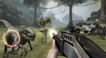 Jogo de realidade virtual Dino VR Shooter - Divulgação