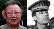 Kim Jong-iL e Muammar Gaddafi, respectivamente - Creative Commons