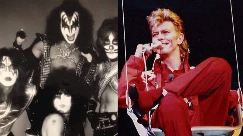 Kiss e David Bowie, respectivamente - Creative Commons