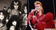 Kiss e David Bowie, respectivamente - Creative Commons