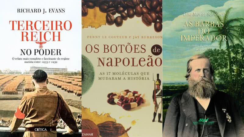 Capa das obras em oferta na Amazon - Divulgação / Crítica / Zahar / Companhia das Letras