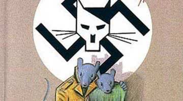 Capa original da obra Maus - Wikimedia Commons/Art Spiegelman e Louise Fili Art Spiegelman