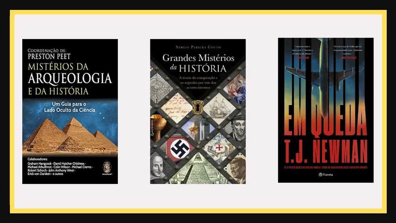 Capas das obras de mistérios disponíveis na Amazon - Créditos: Reprodução / Amazon