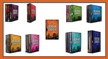 Capas das obras de Agatha Christie disponíveis na Amazon - Crédito: Reprodução/HarperCollins