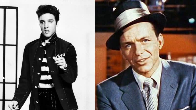 Elvis Presley e Frank Sinatra, respectivamente - Creative Commons