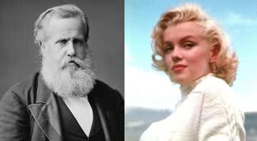 Dom Pedro II e Marilyn Monroe, respectivamente - Creative Commons