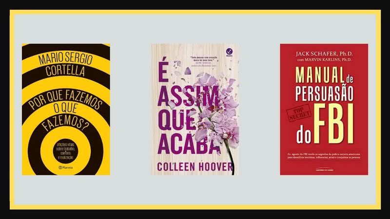 Capas das obras imperdíveis, todas disponíveis na Amazon - Créditos: Reprodução / Amazon