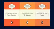 Capas das obras disponíveis na Amazon - Crédito: divulgação / Penguin