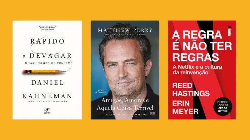 Adquira a autobiografia de Matthew Perry e o renomado Rápido e Devagar por preços incríveis durante o evento! - Créditos: Reprodução/Amazon