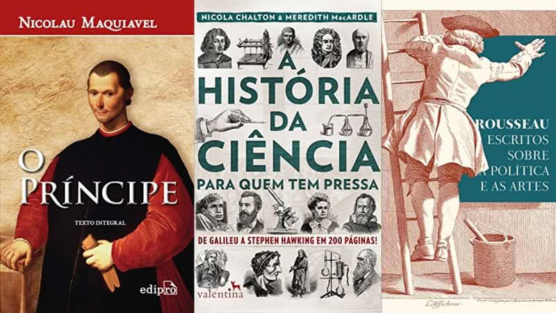 Capa das obras disponíveis no site da Amazon - Reprodução/Amazon