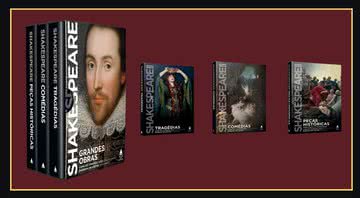 Box com grandes obras de William Shakespeare vem em 3 volumes, com exclusividade na Amazon - Créditos: Reprodução/Amazon