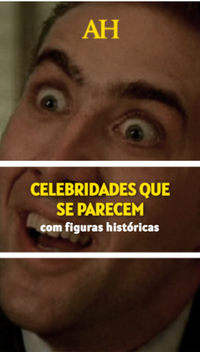 Celebridades que se parecem com figuras históricas