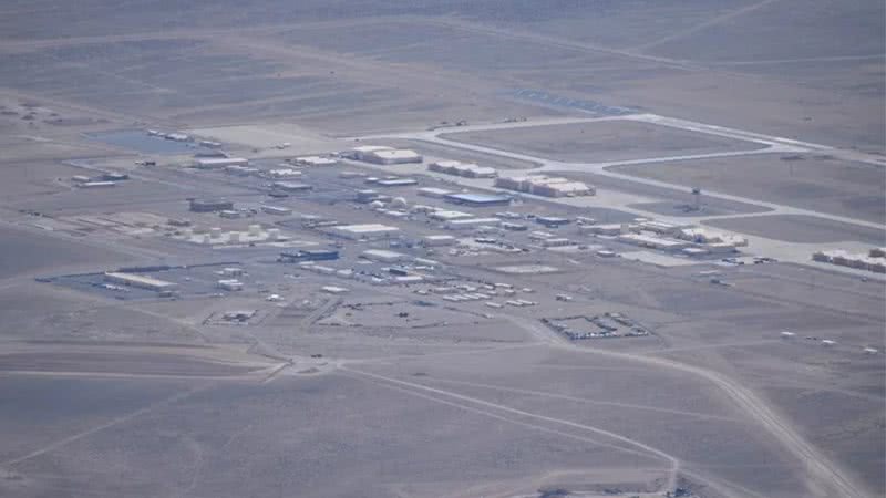 Fotografia aérea da Faixa de Testes e Treinamento de Nevada. - Divulgação / Gabriel Zeifman