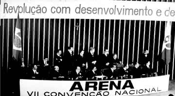 Convenção do partido do governo ocorrido em 1978, no Congresso Nacional de Brasília - Fundação Getúlio Vargas