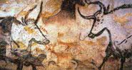 Fotografia das cavernas de Lascaux. - Domínio Público