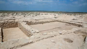 Fotografia do local da escavação - Divulgação/ Umm al-Quwain Department of Tourism and Archeology