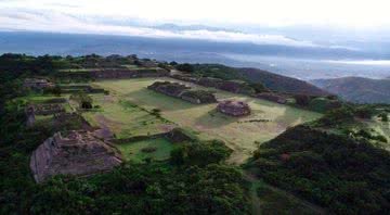 Fotografia do Monte Albán, onde foi feita a descoberta - Divulgação/ Universidade de Oklahoma